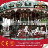CE Certification Amusement Rides Luxury Double Deck Carousel Outdoor Equipment for Sale thumbnail-3