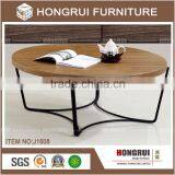 Hongrui Latest Simple Living Room Furniture japanese style coffee table mdf with walnut Coffee Table set