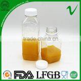 Clear Square PET Plastic Bottle for Cold Pressed Juice With Food Grade thumbnail-2