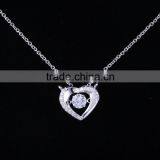 Jewelry Manyfacturer Wholesale AAA CZ Diamond 925silver Necklace Alloy Pendant Necklaces for Gilrs thumbnail-1