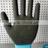 13 Gauge Nylon Polyester Softtextile Nitrile Coated on Palm Fingers Construction Working Gloves thumbnail-4