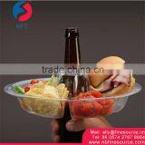 Promotional Convenient Snack Plate And Cup PP Food Disposable Plastic Plate