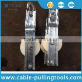 Aerial Cable Stringing Roller With Hook Cable Pulley Overhead Fiber Optic Cable Sheave thumbnail-2
