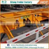High Quality 2 or 3 Axles Loading Container Trailer 40 ft Flatbed Container Semi Trailer thumbnail-4