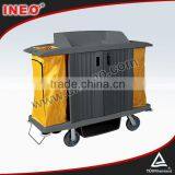 Plastic Hotel Room Service Housekeeping Cart/Janitorial Cart/Housekeeping Carts Linen Trolley Service Cart thumbnail-1