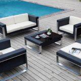 Leisure Outdoor Sofa Double Seat Single Sofa Alu Frame 10cm Cushion TaiWan Olifen Fabric Garden