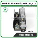 FS-012B 35mm Din Rail Mounted 600V 10A 2 Pole Midget Fuse Base thumbnail-6