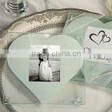 Heart Pattern Designed Wedding Favor Glass Coaster thumbnail-1