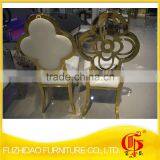 Cheap and Hot Sale Reception Stainless Steel Rental Wedding Cross Back Rose Gold Chair thumbnail-2