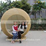 Round Daybed Cheap Outdoor Rattan Day Bed thumbnail-2