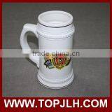 Logo Custom Non-disposable Ceramic Beer Mug 22oz Cup White Mug thumbnail-5