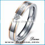 High Quality Stainless Steel Engagement Wedding Ring His and Hers Sets thumbnail-2