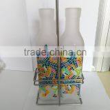 Beautiful Customized Glass Bottle /two Bottles Set With Frame thumbnail-1