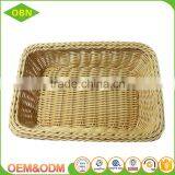 Hand Woven Washable Solid Plastic Food Basket thumbnail-3