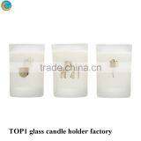 Frosted Glass Flickering Silver Stem Votive Holder thumbnail-4