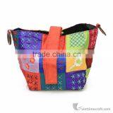 Hand Embroidered Wallet With Handle, 100% Made From Natural Silk thumbnail-6