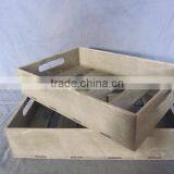 Recycle Cheap Wooden Tray thumbnail-5