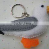 Hot Sell Felt Seagull Keyring Decoration Made in China