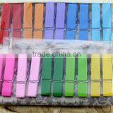 Hot Small Colorful Wooden Clothes Clip Decoration Made in China