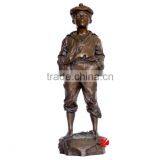 Cool Boy Sculpture Whistling in a Cap thumbnail-1