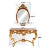 Victorian Reproduction Furniture Sets Console Table With Wall Mirror For Living Room Display thumbnail-6