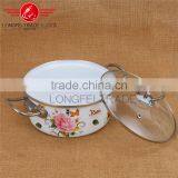 High Quality Printing Gift Promotion Hot Item Enamel/ Ceramic Casserole Pot /Cookware Set thumbnail-6