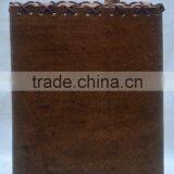 Handmade Vintage Leather Notebook With Pencil thumbnail-2