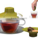 As Seen On TV Food GradeTea Bag Buddy Cup Silicon Lid Cover thumbnail-2