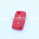 Car Silicone Remote Key Fob Cover For Peugeot 107 207 307 407 308 607 Citroen C1 C2 C3 C4 C5 C6 C8 3 Button Car Styling thumbnail-2