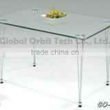 Modern Design Stainless Steel Glass Dining Table