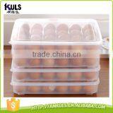 Clear Plastic Storage Box With Cover to Keep Eggs Fresh in Refrigerator thumbnail-1