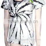T-Shirt Women Cotton Mix Lycra Tie-dye With Frog Black/white thumbnail-1