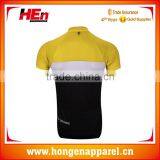 Hongen Apparel Good Price Yellow Design Short Sleeves Cycling Apparel thumbnail-2