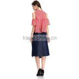2017 Latest Fashion Short Design Factory Woman Jean Skirt thumbnail-6