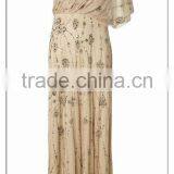 Lady/girl Elegant/graceful Evening Dress/one Shoulder Shiny Beaded Floor Length Christmas Dresses thumbnail-1