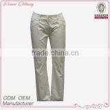 Cotton/spandex Satin Cotton Work Trousers With Low Waist and Solid Color thumbnail-1