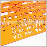 Kearing Yellow Plastic Ruler for Military Templates thumbnail-2