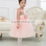 Wholesale Fashion Baby Party Dress Princess Dress Baby Girl Sequin Big Bow Wedding Dress thumbnail-1