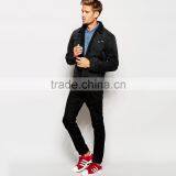 Fashion Wholesale Mens Black Denim Jacket With Fleece Collar thumbnail-4