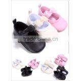 2017 Mini Infant Shoes Cute Baby Wear Summer Pink Black Light Yellow Bow Child Shoe thumbnail-1