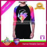 New Design 100% Cotton 3/4 Sleeve Hawaii Shirt , High Quality Wholesale Printing Custom Accepted thumbnail-1