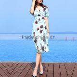 Z&M 2017 Women Maxi Beach Dress Ladies Skirt Top Lady's Floral Skirt thumbnail-1