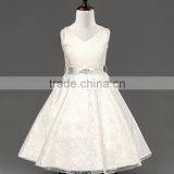 2015 New Stylish Kids Toddler Girls Princess Dress Sleeveless Polka Dots Bowknot Dress! 2 Color Top Quality Navy Blue White thumbnail-2