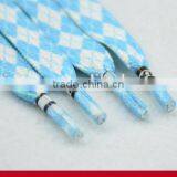 Wholesale Wide Flat Round Head Colorful Brick Shoelace Color Rainbow White Lace Length Customized thumbnail-3