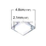 Sew On Acrylic Mirror Connectors Rhombus Transparent Clear Faceted thumbnail-2