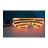 Flashing Light Mask Symbol Luminous El Wire Sunglasses / Electro Luminescent Sunglasses