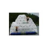 Inflatable aqua iceberg Toys with 2 Sides Climbing for Lake / Seaside, Water Park