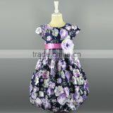 Navy A Line Flower Girl Princess Dress/ Top Quality Yellow Girl Princess Dress/new Design Girl Holiday Princess Dress thumbnail-6