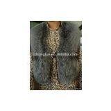 Fashion,sleeveless Silver Fox Fur Vest (ZK-SV-0922) thumbnail-1