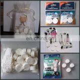 Eco Friendly100% Rayon Material OEM Compressed Tissue/magic Coin Hotel Napkins/paper Roll Compressed Tablet Wipe thumbnail-6